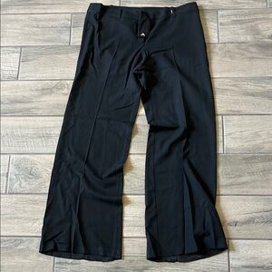 Black Wide Leg Pants with Stretchy Fabric